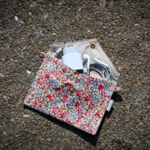 Pochette enveloppe moyenne porcelaine rosée
