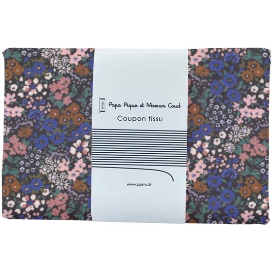 Coupon tissu 1 m monet lilas