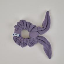 Chouchou nœud  gaze lilas