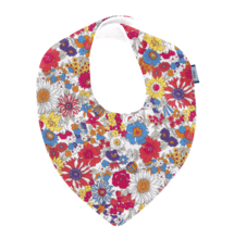 Bavoir bandana tutti fleuri