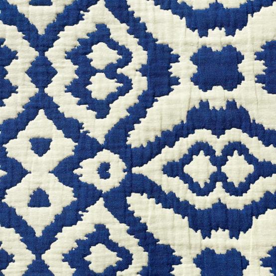 Tissu Jacquard bleu