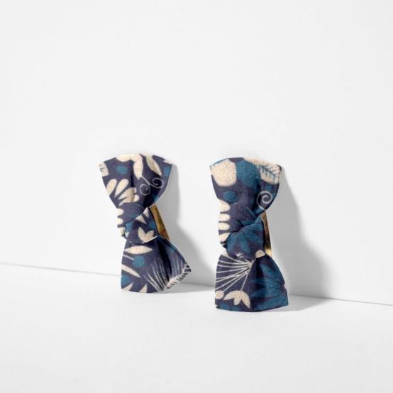 Barrettes clic-clac petits noeuds parade royale