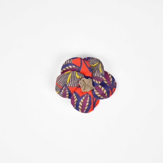 Petite Barrette Pétales de Fleur calypso
