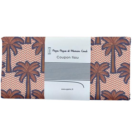 Coupon tissu 50 cm palmeraie