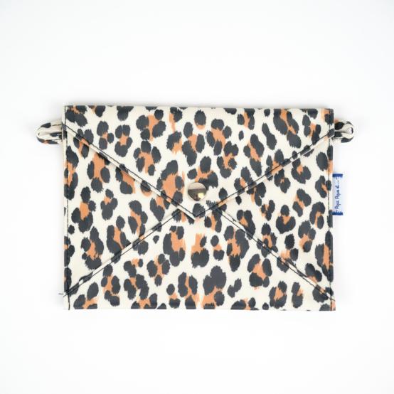 Pochette enveloppe moyenne leopard