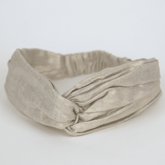 Bandeau croisé  lin pailleté