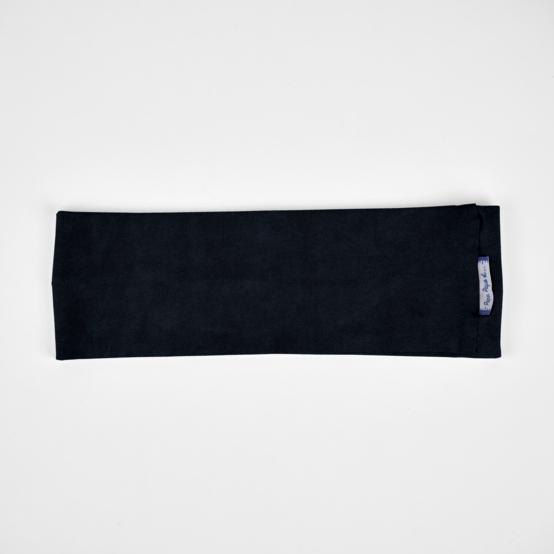 Bandeau jersey  velours noir