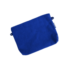 Mini pochette tissu eponge bleu navy