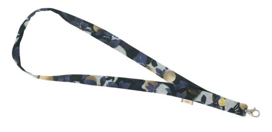 Porte-clés collier flocon doré