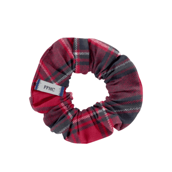 Petit Chouchou tartan rouge