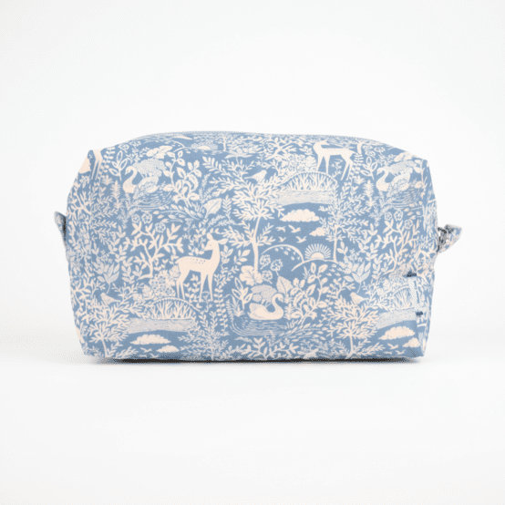 Trousse de toilette rectangle toile de biche