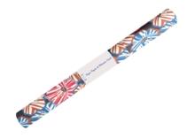 Coupon tissu enduit de 35cm  anémones rayées