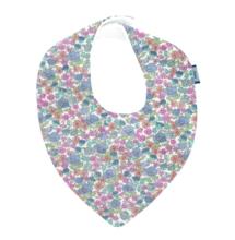 Bavoir bandana pastel fleuri