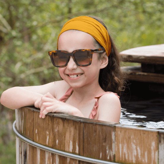 Bandeau fichu Enfant jaune ocre