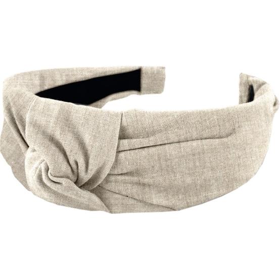 Serre-tête Large Croisé  lin pailleté