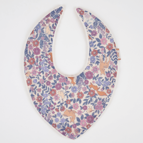 Bavoir bandana comptine enchantée rose