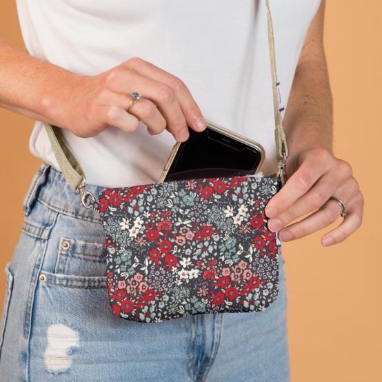 Mini pochette tissu jardin d'aurore