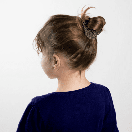 Mini Chouchou noir pailleté