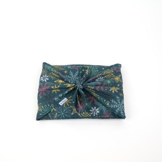 Fupochiki M (17.5 x 24 cm) ex2556 noel étoile de noel or vert bleu