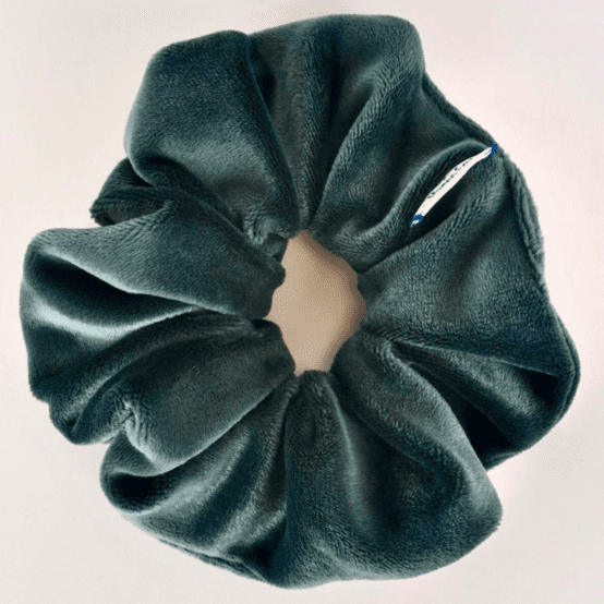 Chouchou velours vert sapin