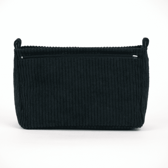 Base sac compagnon  velours côtelé large noir