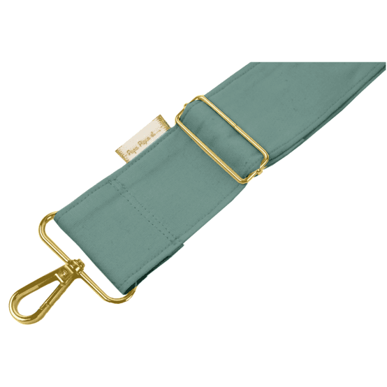 Bandoulière large vert lagon