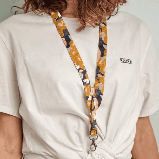 Porte-clés collier coton d'or