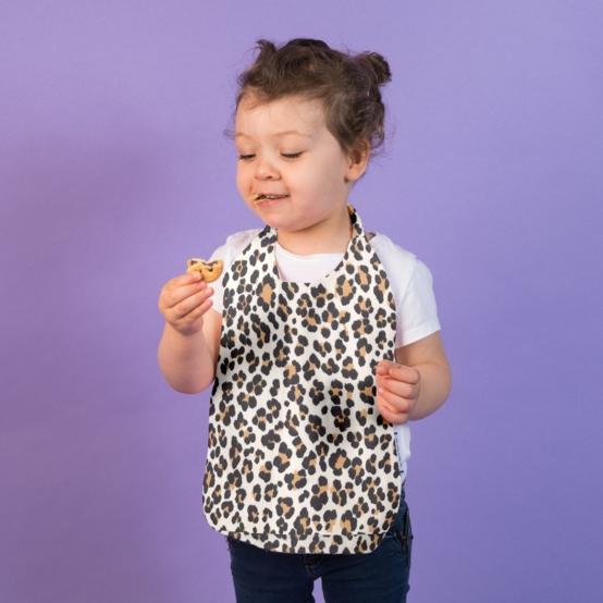 Serviette enfant élastique leopard