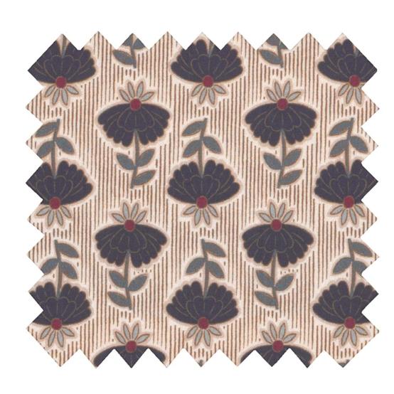 Coupon tissu 50 cm ex2579 shanti marine or