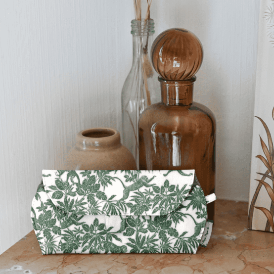Etui à lunettes jungle vintage