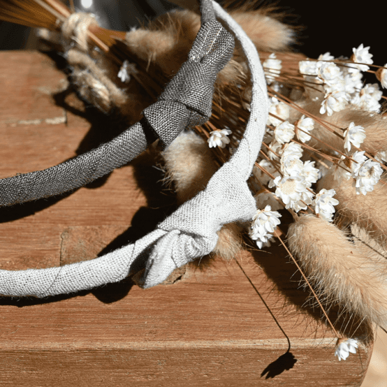 Serre-tête fin lin cuivré