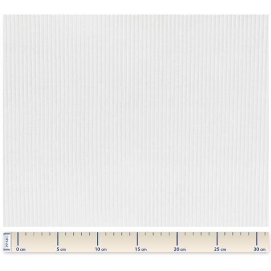 Tissu jersey jersey côtelé blanc