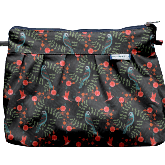 Pochette plissée birdy