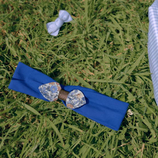 Bandeau jersey bébé noeud comptine enchantée