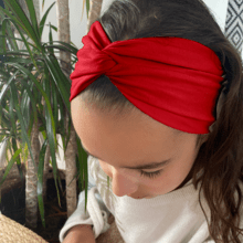 Bandeau Jersey Croisé Enfant rouge