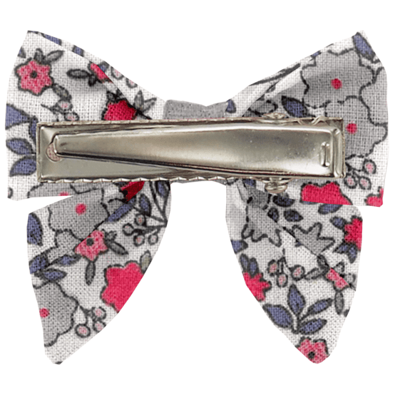 Barrette Mini Noeud Papillon serenade rouge gris