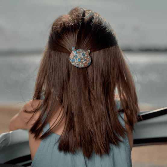 Barrette miaou mille et une fleurs