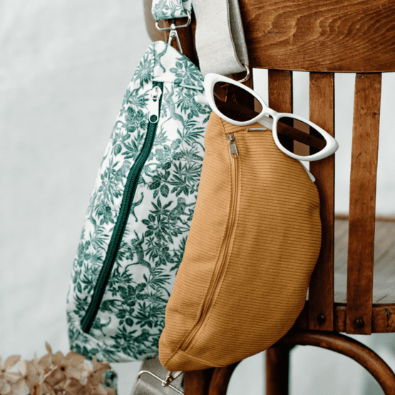 Sac banane jungle vintage