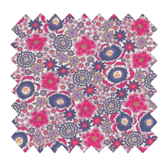 Tissu coton au mètre ex2543 lavandula fuchsia