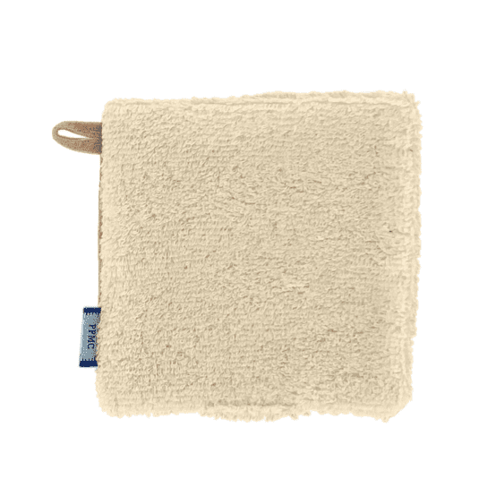 Carré Démaquillant Lavable gaze pailletée camel