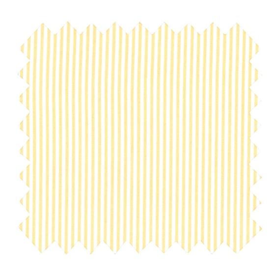 Tissu coton au mètre rayé jaune
