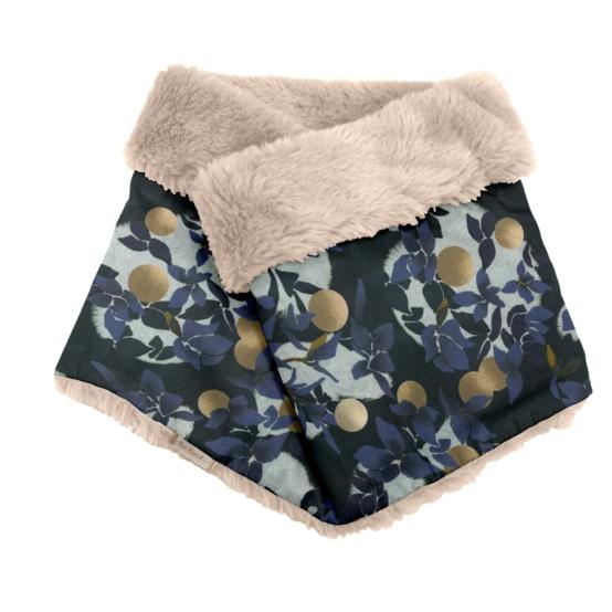 Echarpe tube adulte flocon doré