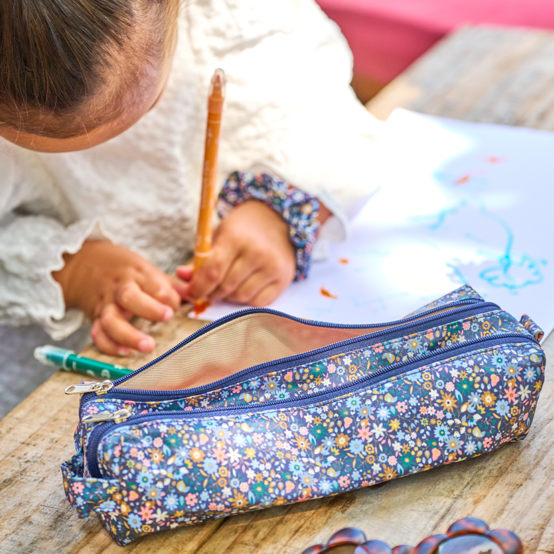 Trousse double compartiment seventies