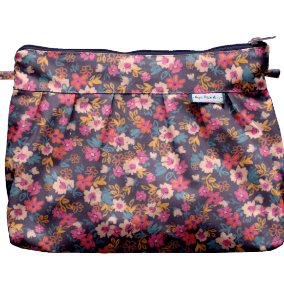 Pochette plissée hippie fleurie