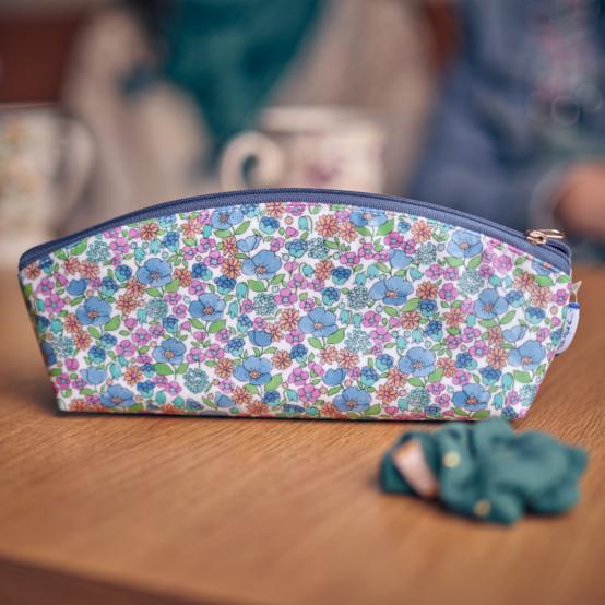 Trousse scolaire pastel fleuri