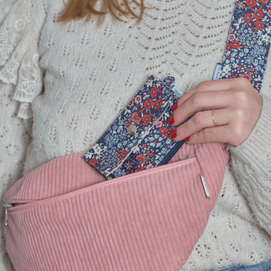 Mini pochette porte-monnaie jardin d'aurore