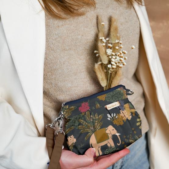 Mini pochette plissée eden indien