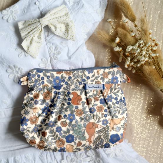 Mini pochette plissée comptine enchantée