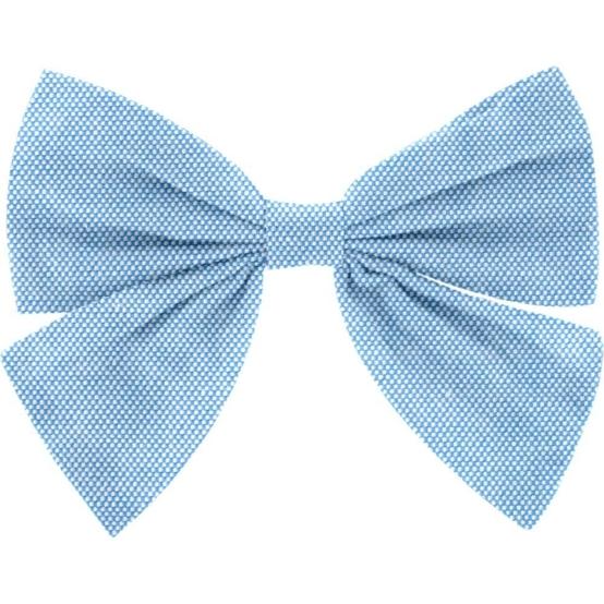Barrette noeud papillon oxford ciel
