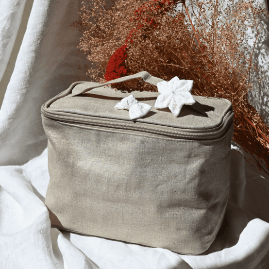 Vanity grand lin doré